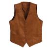 Men's Retro Slim Fit V-Neck Suit Vest for Formal and Casual Wear