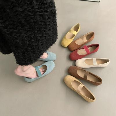 Маленькие красные туфли-лодочки в стиле ретро на плоской подошве, туфли-феи, новые летние балетки 2024 года с юбкой, туфли Мэри Джейн