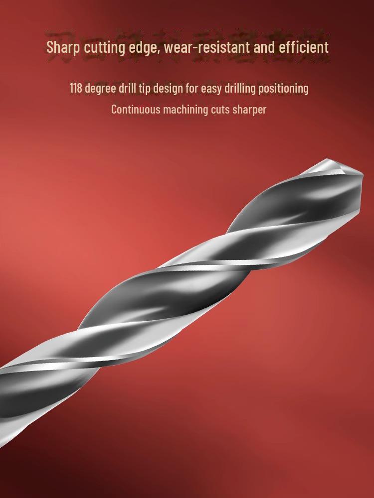 Удлиненное спиральное сверло из кобальта для нержавеющей стали Tiangong 6542 — высокоскоростной, сверхтвердый конический хвостовик.