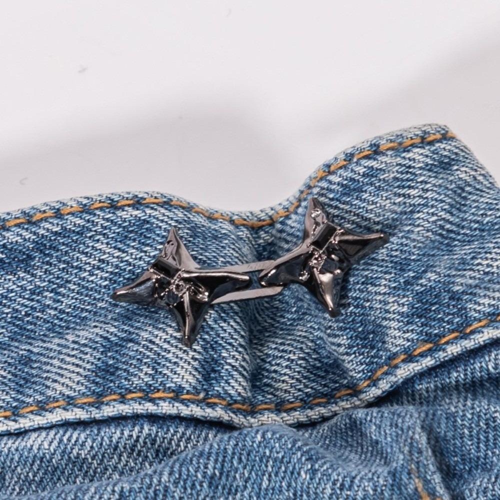 Fixed Waist Buckle Adjustable Belt Buckles New Jeans Buttons Dress Decoration