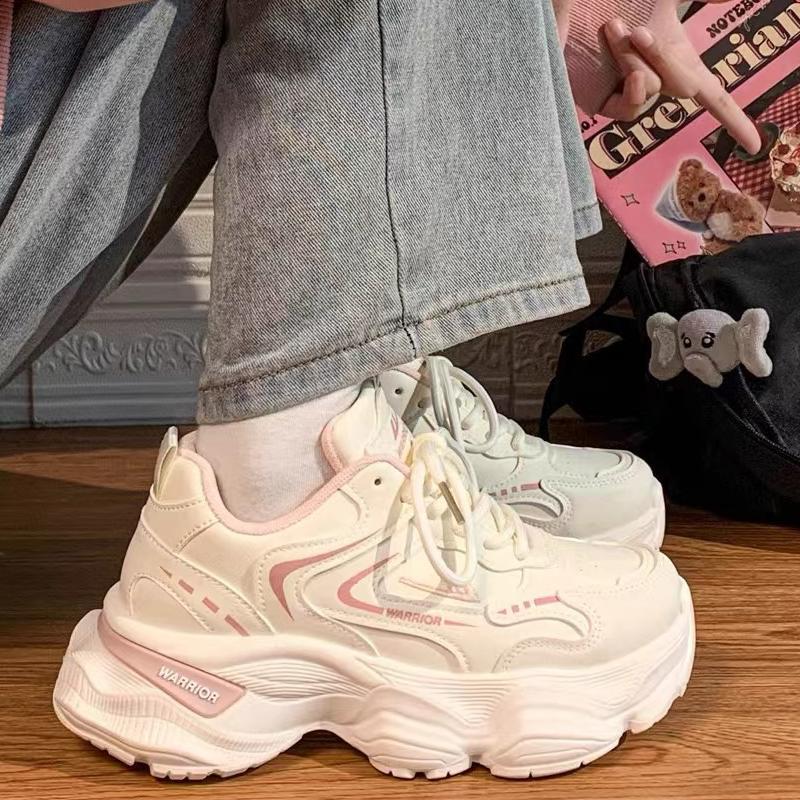 Huili 2024 Winter New Women's Shoes Ankola Red Dad Shoes Piled and Thickened, Cold-proof and Warm Thick-soled Cotton Shoes