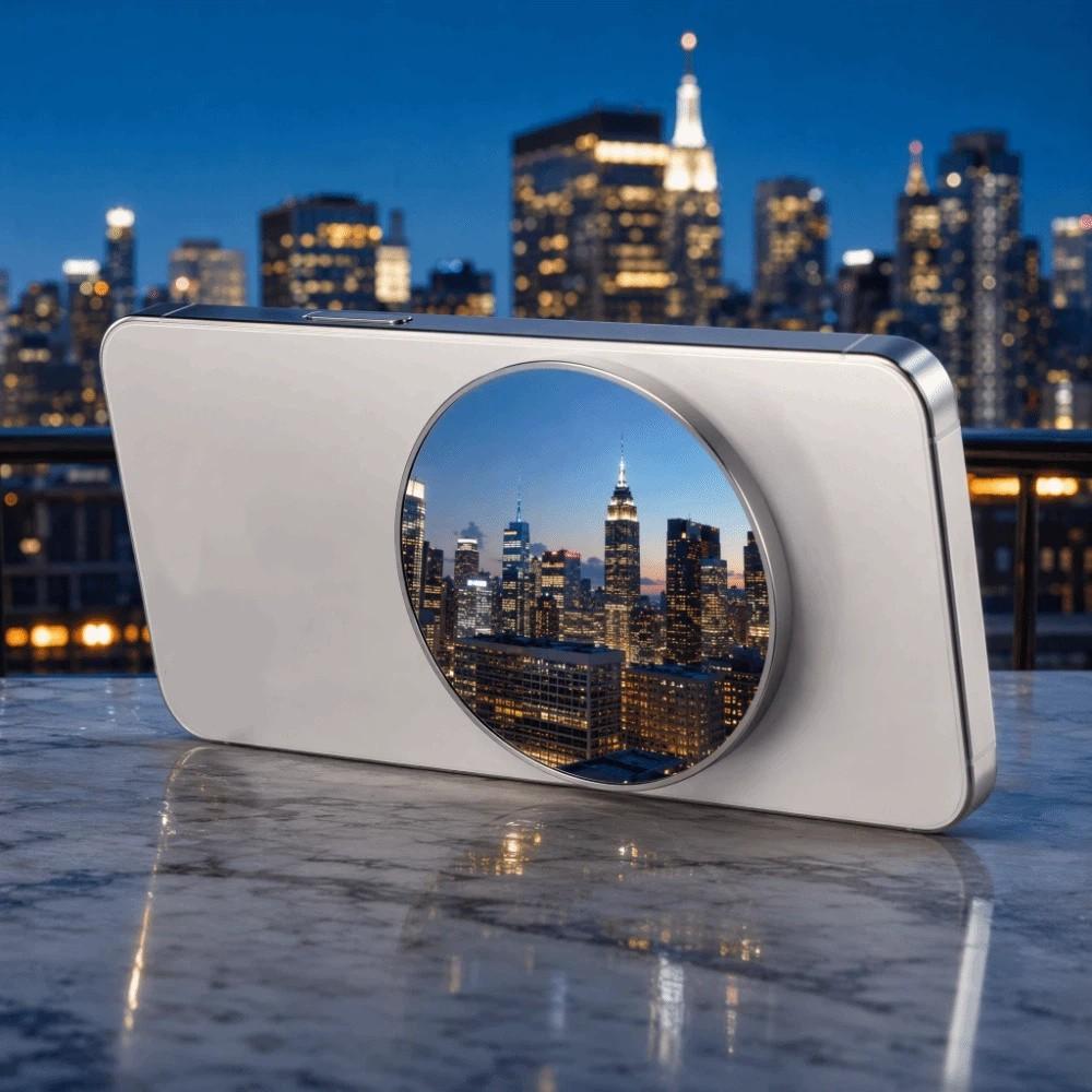 Portable Magnetic Phone Rear Selfie Mirror Round Travel Reflective Mirror Streaming