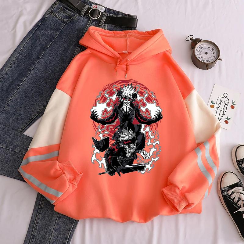 Anime Black Clover Asta Graphic Print Hooded Men Women Zipper Hoodies Casual Loose Sweatshirt Harajuku Unisex Zip Up Jacket
