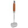 304 Stainless Steel Meat Mallets Hammer Dual Sided Meat Tenderizer Tool with Wood Handle