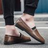 2022 Новинка Мужские Лоферы Модные Кожаные Туфли Крокодиловый Узор Повседневные Мягкие Нескользящие Туфли Для Вождения Мужские Весна Лето Плоские Туфли Мужские