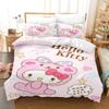 Hello Kitty Спальня Детский Комплект Постельного Белья Пододеяльник Комфорт Королева С Наволочкой Рождественские Подарки Дом