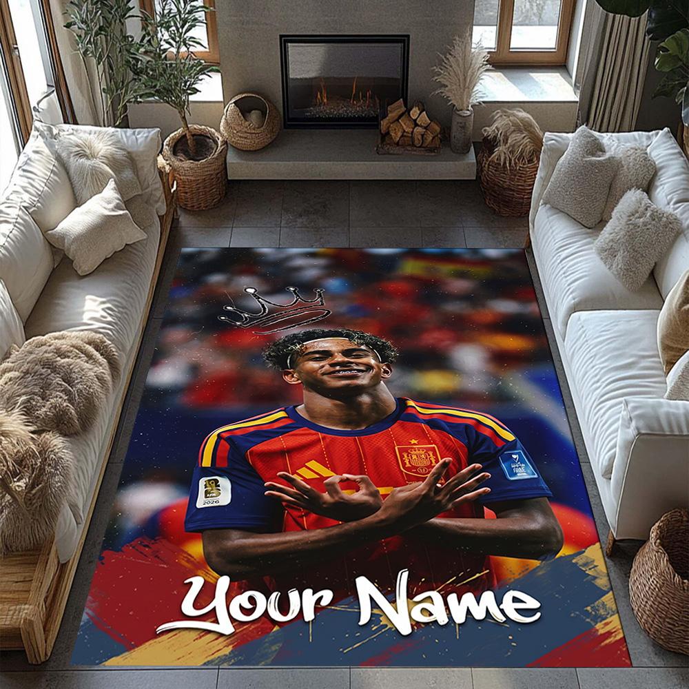 Lamin Yamal Customize Text Area Rug Perfect For Dormitory Kitchen Decorate Room Dining Room Antislip Rug Decorate Offices