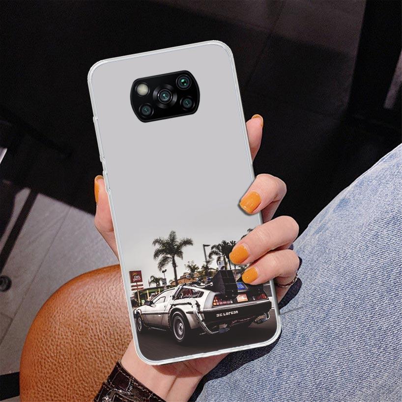 Back To The Future Time Machine Phnoe Case for Xiaomi Poco X5 X6 X7 Pro X4 Gt F7 Ultra M8 M7 Redmi 15C 15 13C 13 12C 12 Unique C