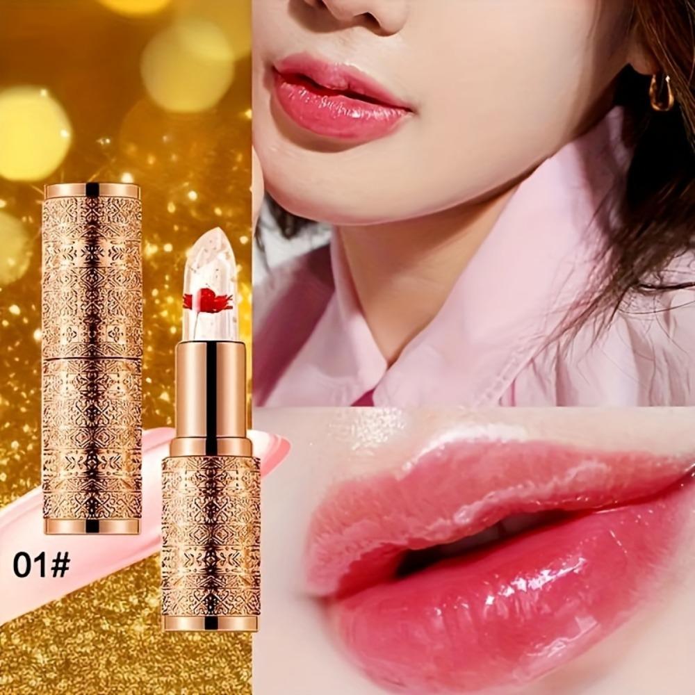 Помада Crystal Gold Foil, меняющая цвет, увлажняющий и питательный бальзам для губ