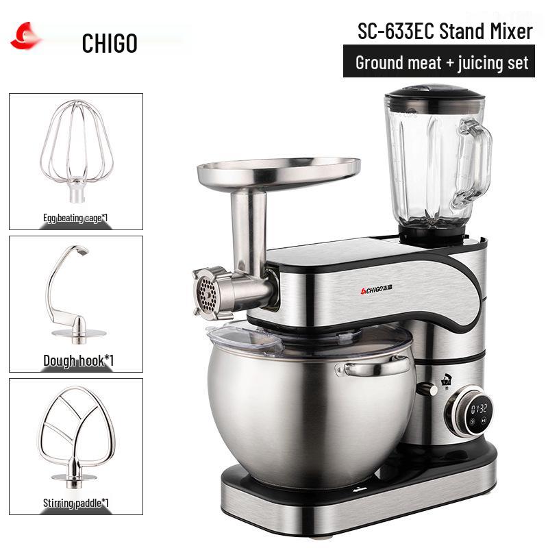 10L Multifunctional Chef Machine: Dough Mixer, Stand Mixer & Egg Beater for Home & Commercial Use