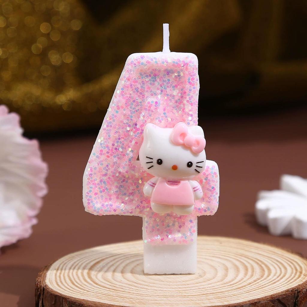 Creative Birthday Cake Number Candle Topper for Kids.