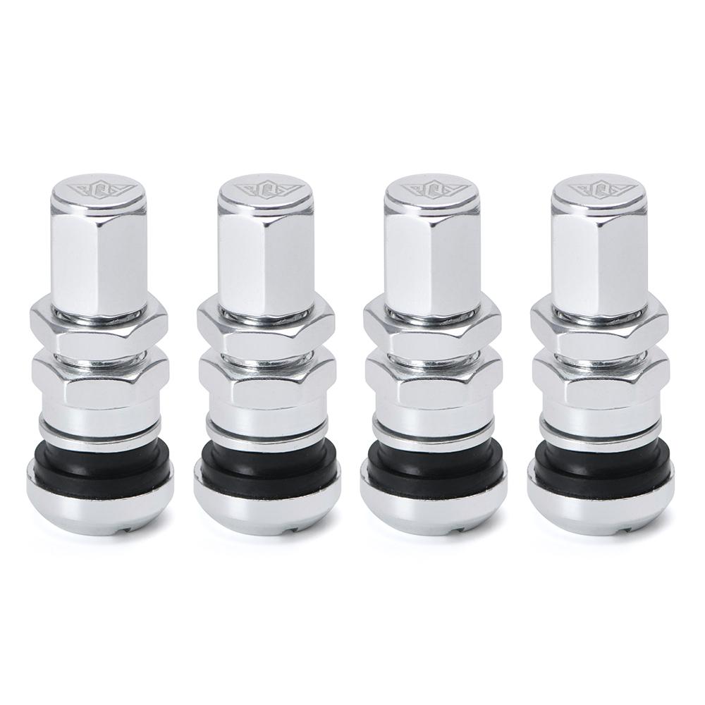 4pcs / Set Universal Motorcycle Car Wheel Tubeless Tire Valve Air Caps for Tire Valve Stem Aluminum Metal Air Valve Stem