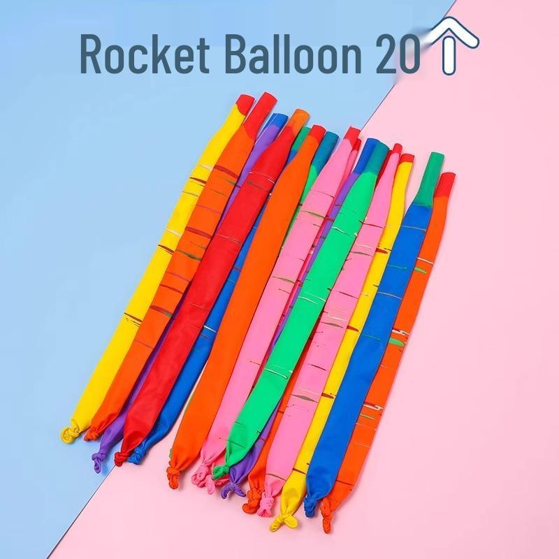 Ракета-шар: Шумная летающая игрушка для детей - Надувной шар для улицы
