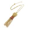 [N8174] - Golden Red 'Altai' Designer Necklace