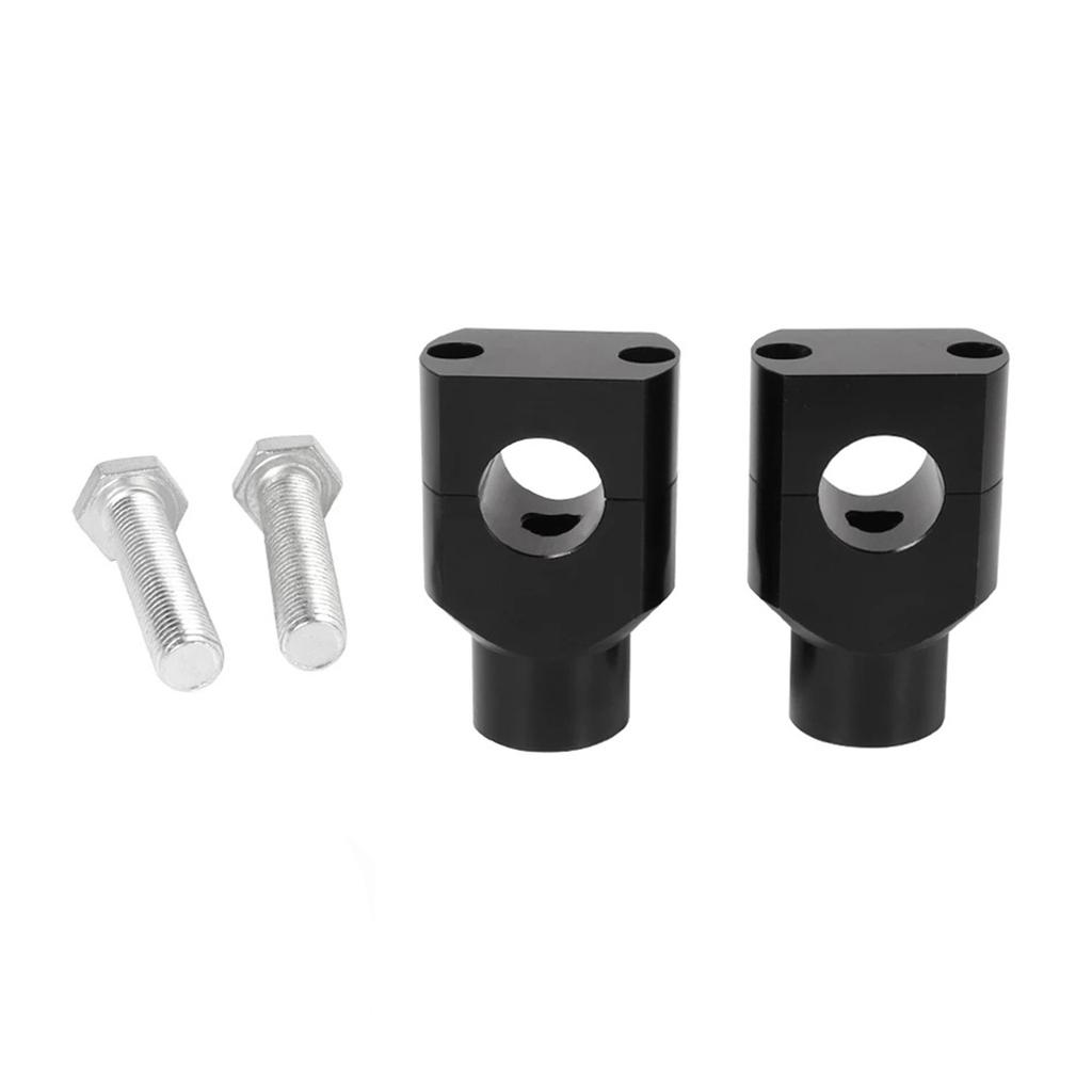 Motorcycles 7/8" 1" Handlebar Mount Holder Clamp Adaptor 10mm Thread For Motorcycles ATV Scooter Black