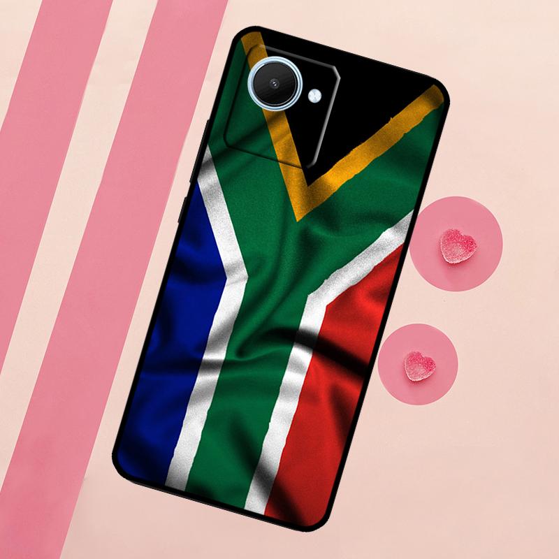 South African Flag Case For Realme C53 C55 C35 C33 C31 C30 C25s C21Y C15 C11 GT Neo 5 3T 2T 9 10 11 Pro Plus