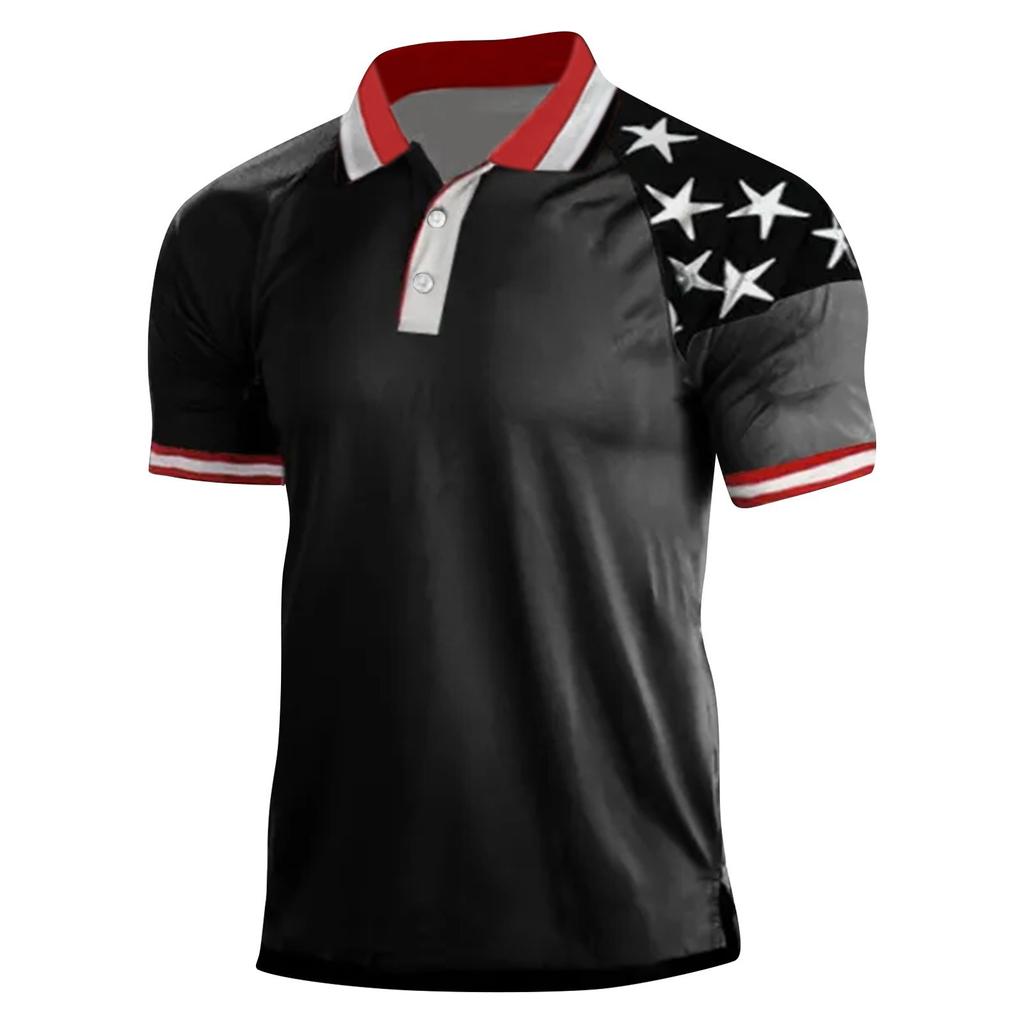 Европейский и американский мужской топ в стиле ретро на открытом воздухе, топ с короткими рукавами и цифровой печатью