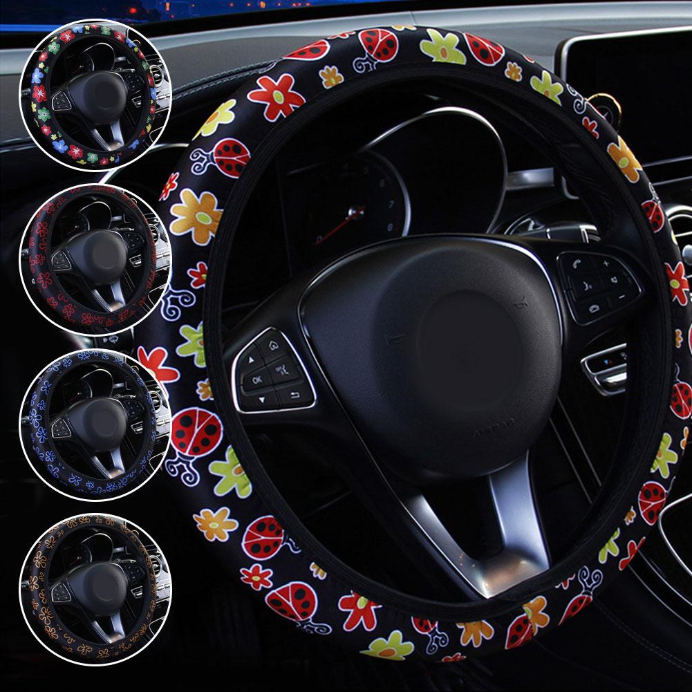 Чехол на руль автомобиля Beetle Printed Fabric без аксессуаров для колес универсальный чехол на руль автомобиля стильный интерьер F7H2