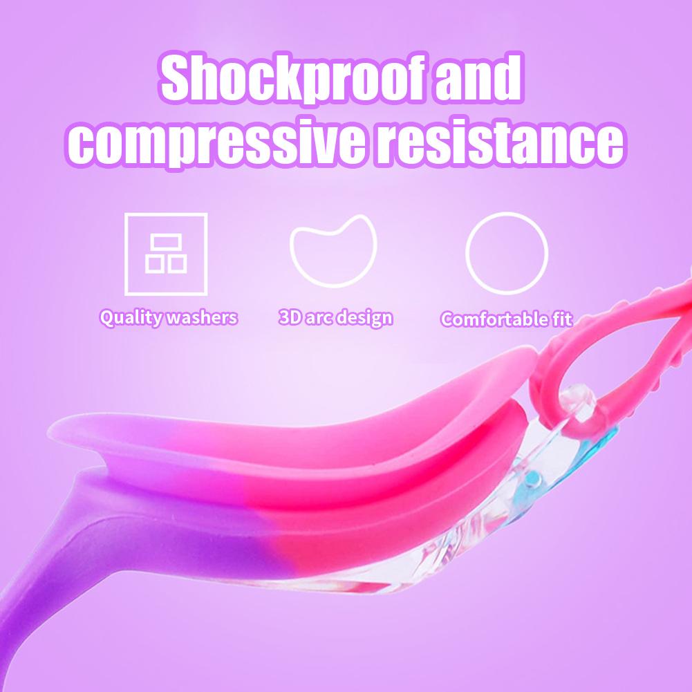 H1# Детские очки для плавания с защитой от протечек, удобные для детей от 3 до 14 лет