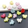 10Pcs Jewelry Accessories Fashion Butterfly Loose Beads Acrylic UV Dazzle Handmade Materials DIY Bracelet Necklace