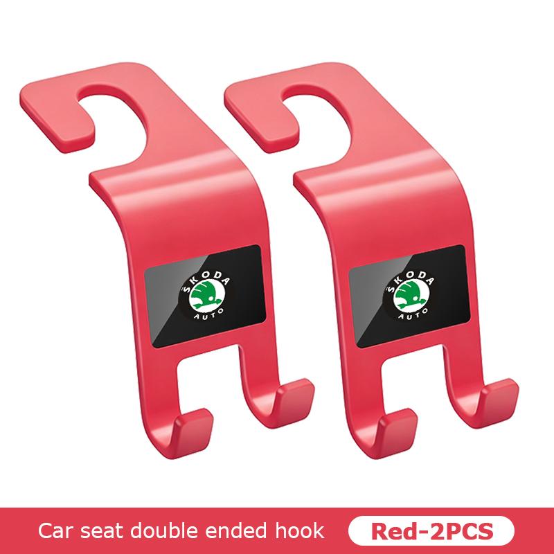 VIJT4 For Skoda Car Seat Back Hook Mobile Phone Bracket Handbag Hanger Interior Accessories Fabia Kamiq Superb Scala Enyaq-iV MK3