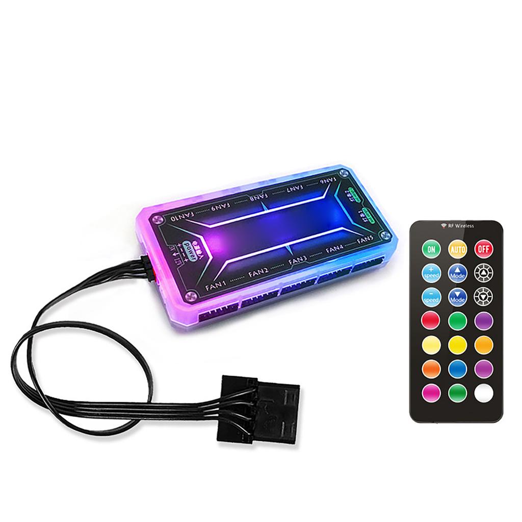 RGB Корпус Вентилятор Материнская Плата Контроллер Сильное Проникновение Музыка Сенсорный Ритм ABS RGB Материнская Плата