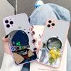 Чехол для телефона Cute Astronauts для iPhone X XR XS 7 8 Plus 11 12 13 pro MAX 13mini, полупрозрачный матовый чехол