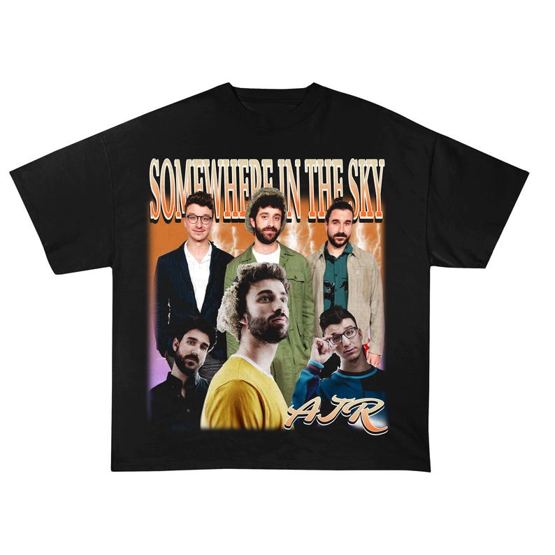 AJR Somewhere In The Sky Unisex T-Shirt, AJR Band Fan Unisex T-Shirt, Ajr Members Chibi Unisex T-Shirt