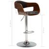 VidaXL Chaise de Bar Tabouret de Bar Chaise de Bistro Chaise de Comptoir Chaise de Salon Tabouret de Café Maison Gris Tissu 283119