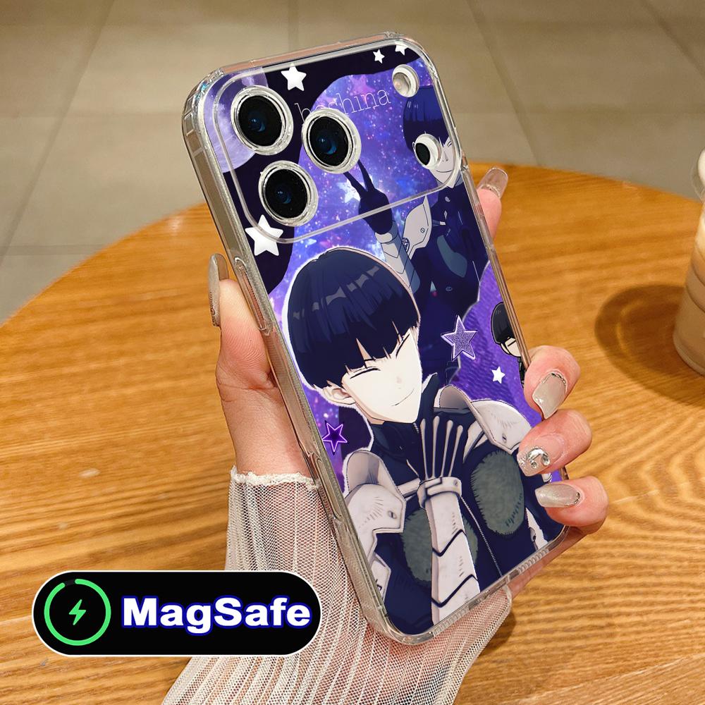 Чехол для телефона Kaiju No.8 Хосина Сосиро для iPhone 17 16 15 14 13 12 11 Air Pro Max Plus Mini Magsafe Прозрачный Цветной Чехол Роскошный