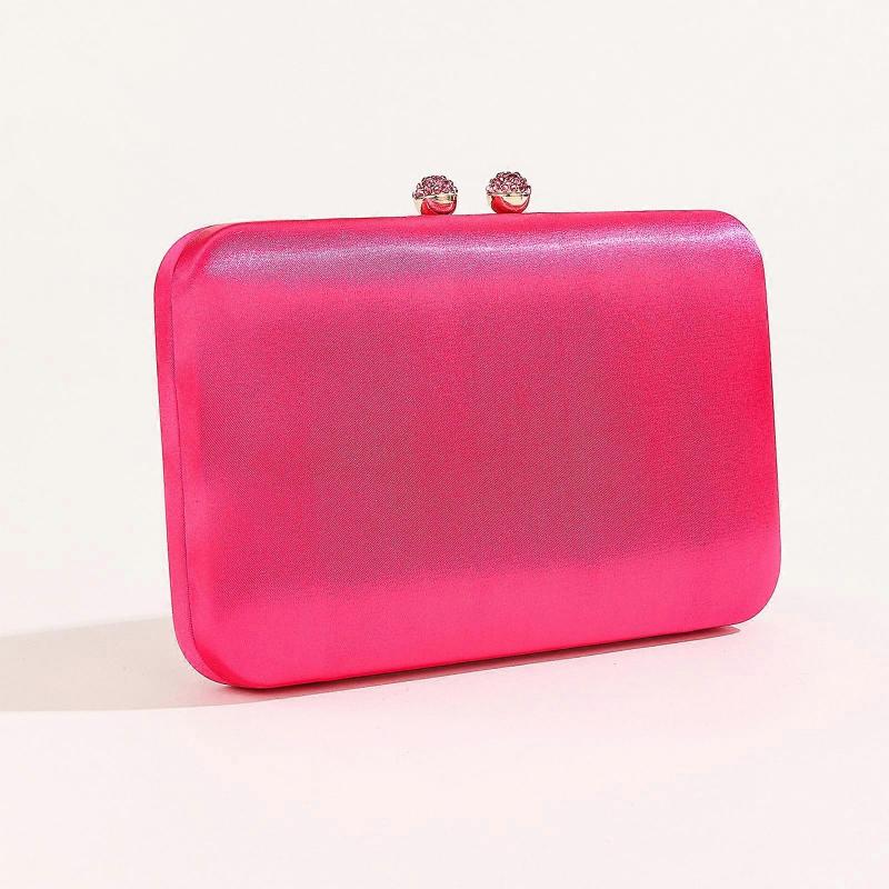 Beautiful for Rhinestone Evening Bag Hard Box Clutch Crossbody Bag All-match Messenger Bag for Evening Party Dating Green less