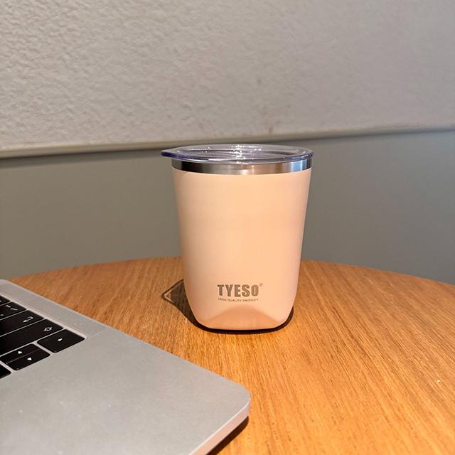 TYESO Мини-термос с изоляцией, для холодных напитков, малый объем, вакуумный, из нержавеющей стали, портативная, двухслойная термокружка