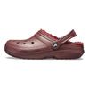 Crocs Классические клоги Eva Классические теплые хлопковые перфорированные клоги Клоги унисекс Бордовый 203591-60U