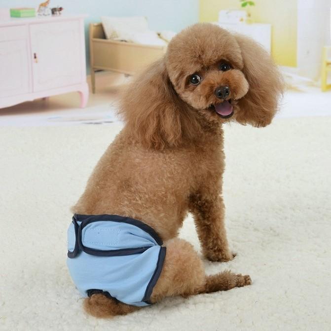 Polyester Pet Diaper For Dogs With Velcro Closure For Small Medium Large Breeds