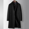 Men's Coat Autumn and Winter Medium and Long Suit Collar Wool Trench Coat Youth Business Double-sided Casual Warm Jacket Tide