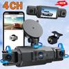New Car Dash Cam 4 Channel 1080P Driving Camera Night Vision WiFi for Car DVR 360° Front Left Right Rear Loop Recording Black Box