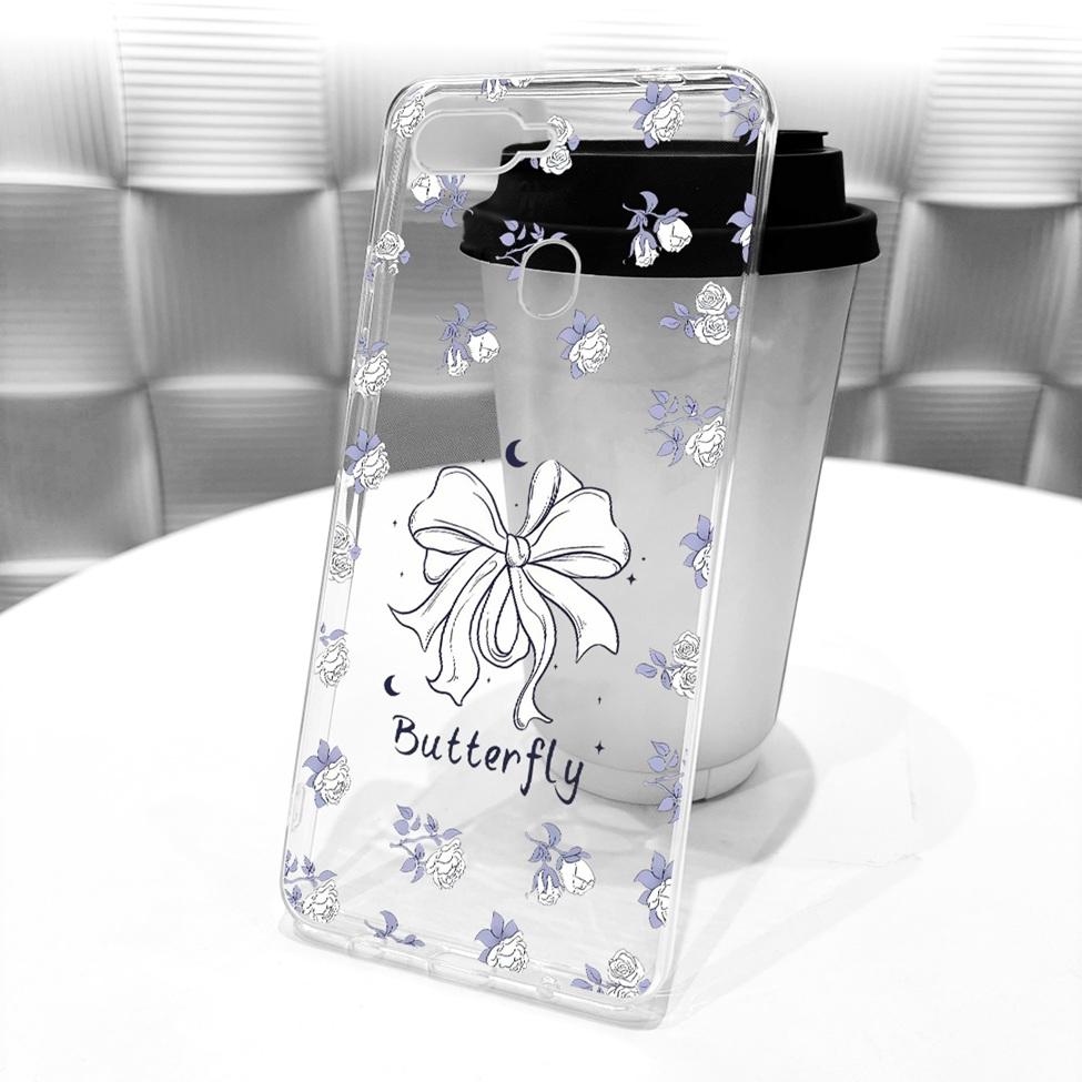 For Oppo F9 Cover For Oppo F9 Pro Case Transparent Cute Kawaii Fashion Butterfly Funny Painted Casing CPH1823 CPH1881 CPH1825