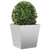 VidaXL Planter 40x40x40 Cm Stainless Steel, Outdoor Planter, Flower Box, Garden Box 851062