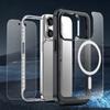 iPhone 15 Plus Case, Armored Full Protect 360° for MagSafe, Glass Screen Protector, Black
