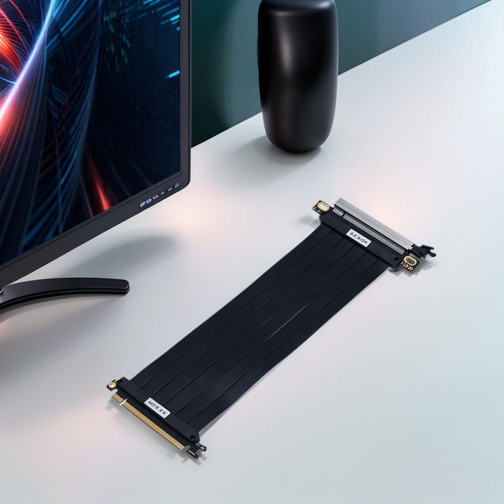 Кабель-райзер PCI-E 3.0 Удлинитель для GPU PCIe 3.0 X16 Высокоскоростной Гибкий Удлинитель Видеокарты