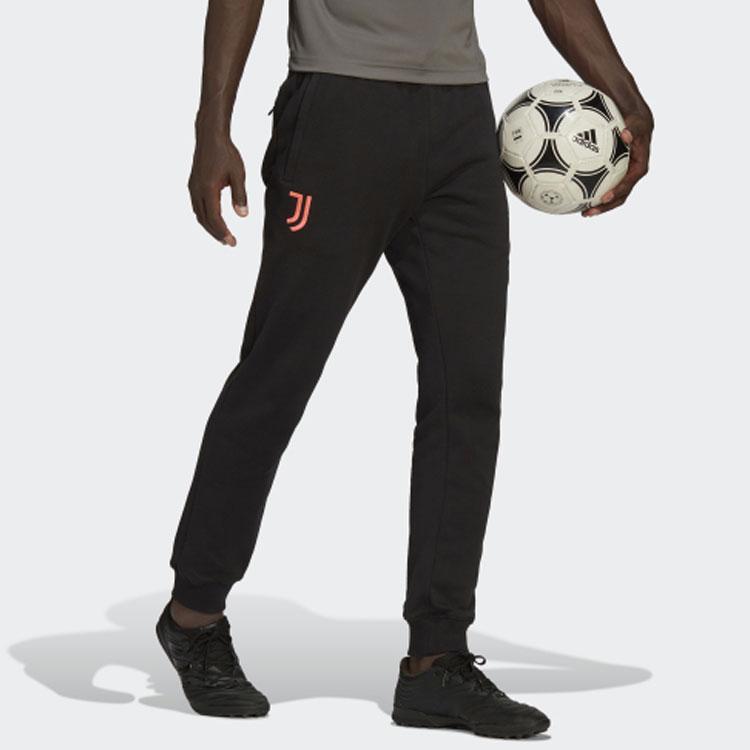 Adidas Мужские футбольные брюки с вышитым логотипом Juventus LNY Tiger, черные H67140