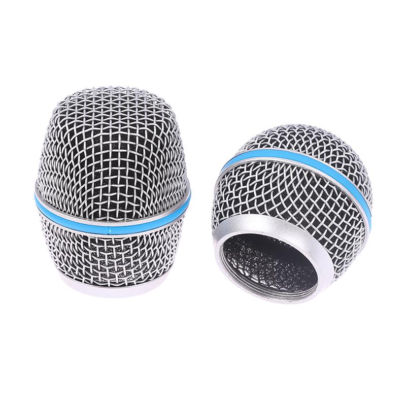 Microphone Replacement Head Steel Sm58 Mesh Handheld Microphone Grill Mesh Head