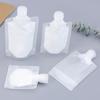 5pcs Plastic Portable Flip Cap Packing Bag Transparent Storage Bag Fluid Makeup Travel 30/50/100ml