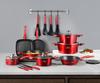 Set of pots with marble coating, 21 pieces, ZILNER Burgundy ZL-8541