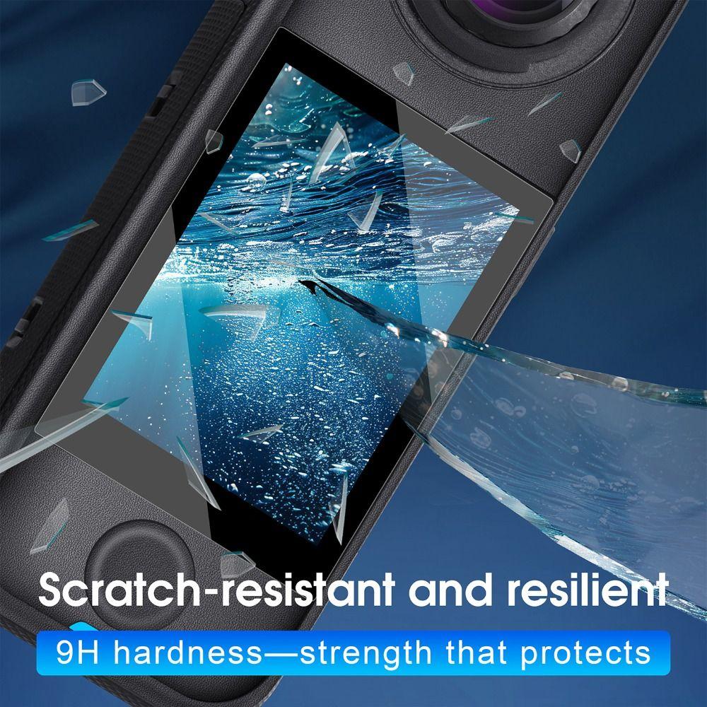 2Pcs 9H Tempered Film Tempered Glass Screen Protector for Insta360 X4 Air Action Camera Accessories