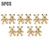 5 Pair Bear Shape Adjustable Jeans Button No-Sew Extenders Replacement Jeans Button Pins Removable Waistband Cinching