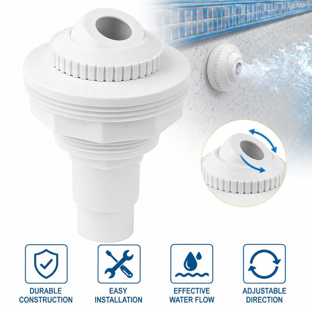 White Return Jet Fitting Adjustable Above Ground Pool Complete Pool Return Jet SP1023