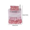 Fashion Flower Pattern Doll Bed Set with Pillow And Sleeping Bag For Labubu Plush Figure Dolls 17cm Ball Joint Dolls