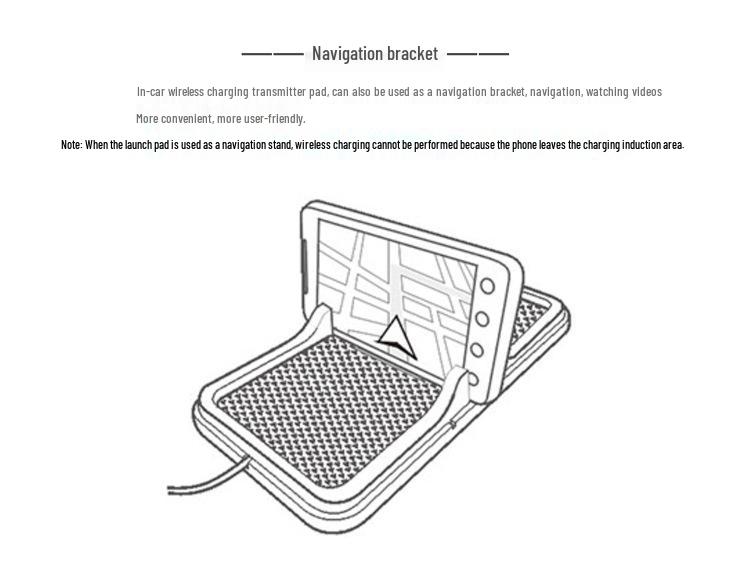 C6 Wireless Charging Anti-Slip Phone Holder for Apple, Samsung, Huawei, Xiaomi - QI Compatible.