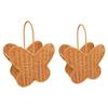 Decorative Butterfly Shaped Basket with Handle Plastic Construction Storage Container For Living Room Bedroom